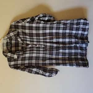 APT.9 Large Dress Shirt Black Blue